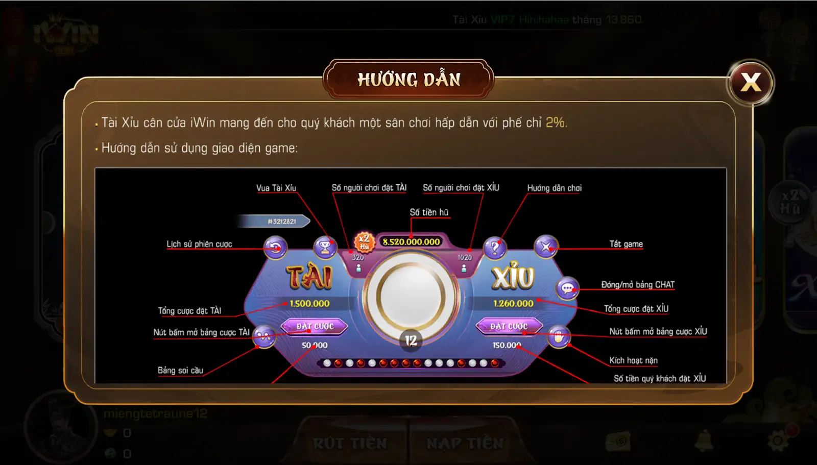 Iwin Tài Xỉu - Đây là tên trò chơi được đặt ở vị trí đầu tiên trong danh sách các tựa game hàng đầu năm 2024