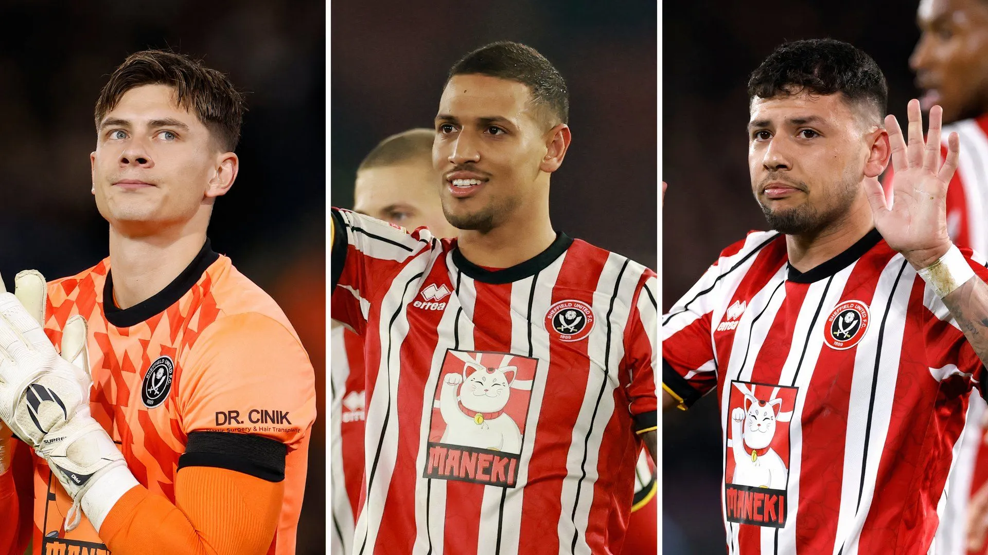 Dàn cầu thủ Sheffield United Vini Souza, Gus Hamer và Michael Cooper đối mặt tương lai bất định