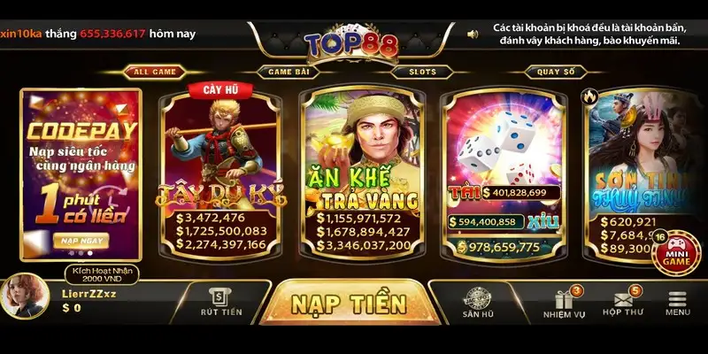 Đăng ký TOP88 - Tạo tài khoản cổng game chỉ sau 2 phút 14 Đăng ký TOP88 – Tạo tài khoản cổng game chỉ sau 2 phút