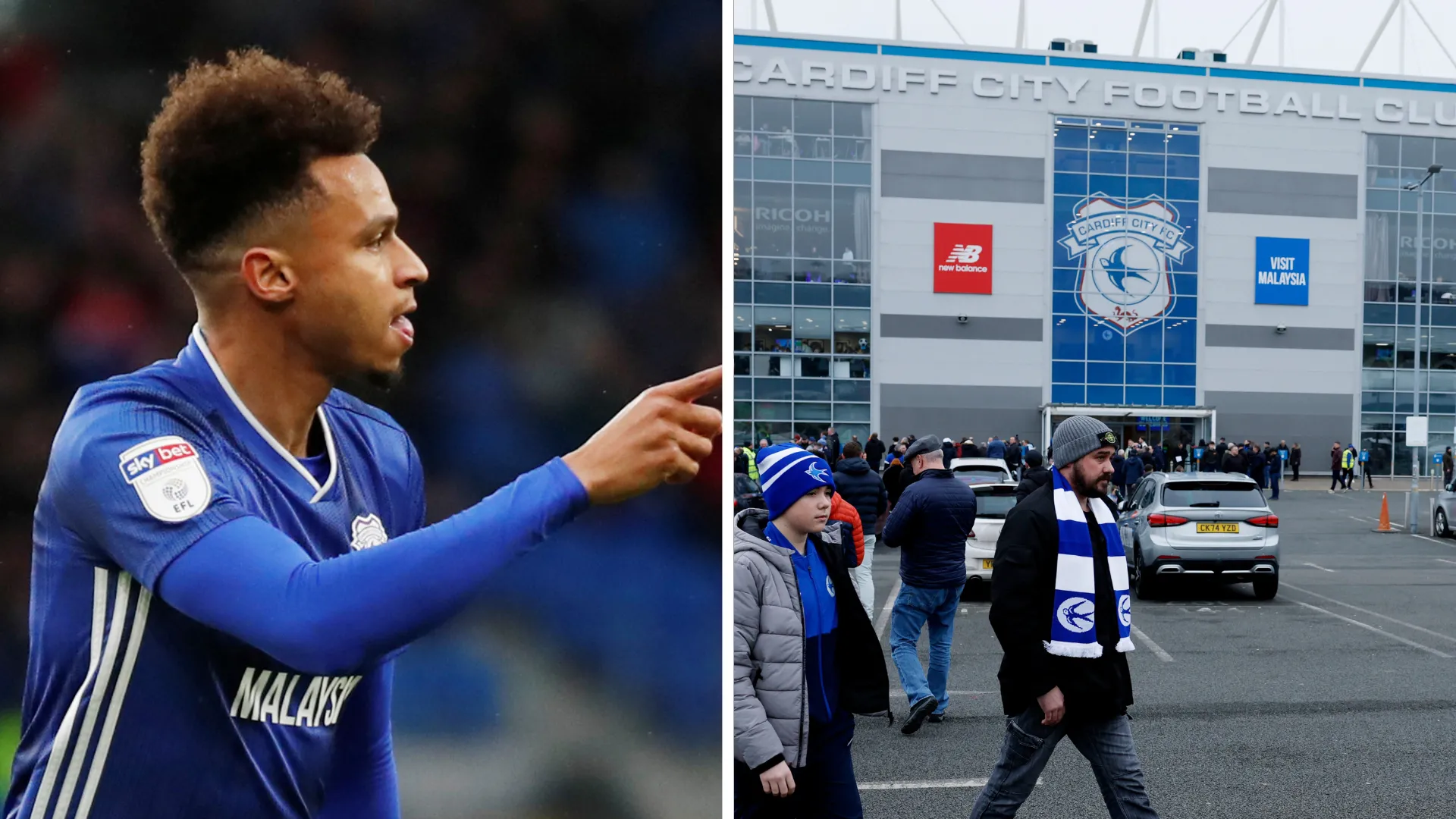 Josh Murphy ăn mừng bàn thắng cho Oxford United sau khi rời Cardiff City