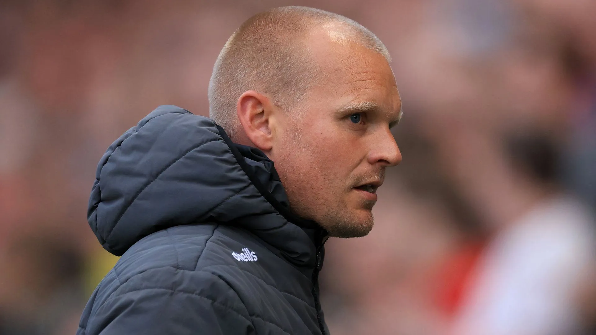 Liam Manning trong trận đấu play-off Championship giữa Bristol City và Sheffield United