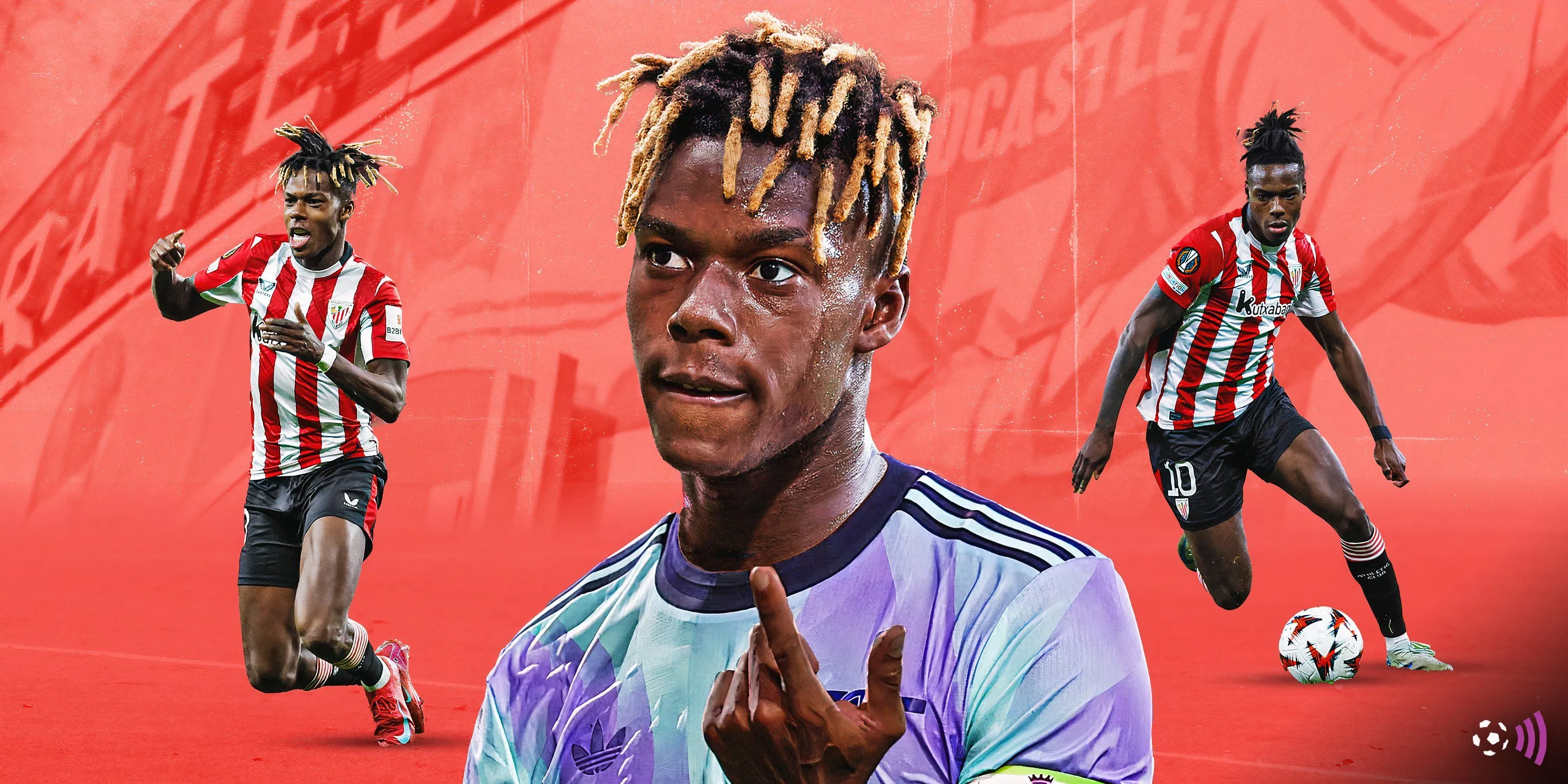 Nico Williams trong màu áo Athletic Bilbao, mục tiêu của Arsenal