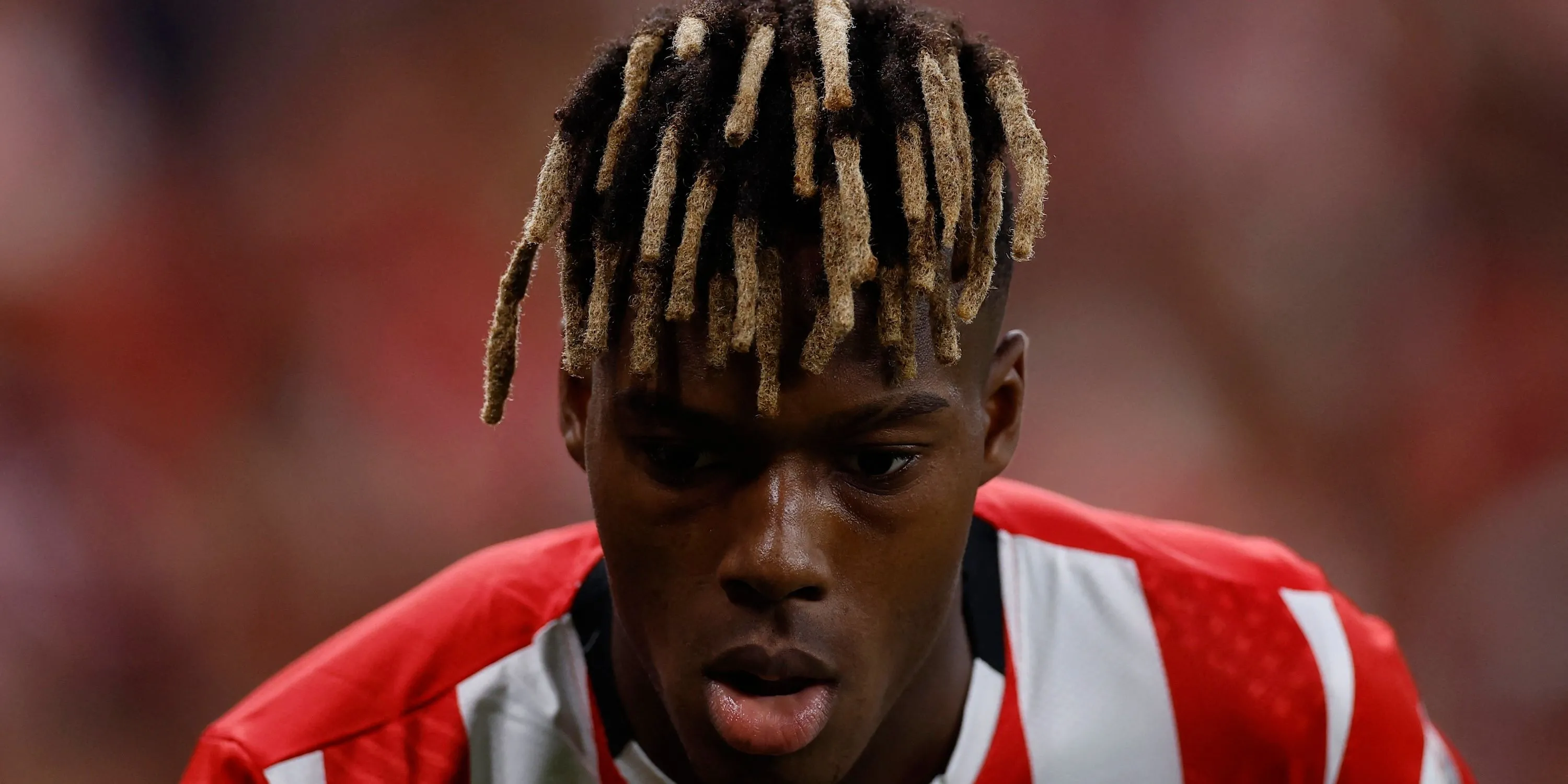 Tiền đạo cánh Nico Williams trong trận đấu của Athletic Bilbao tại La Liga