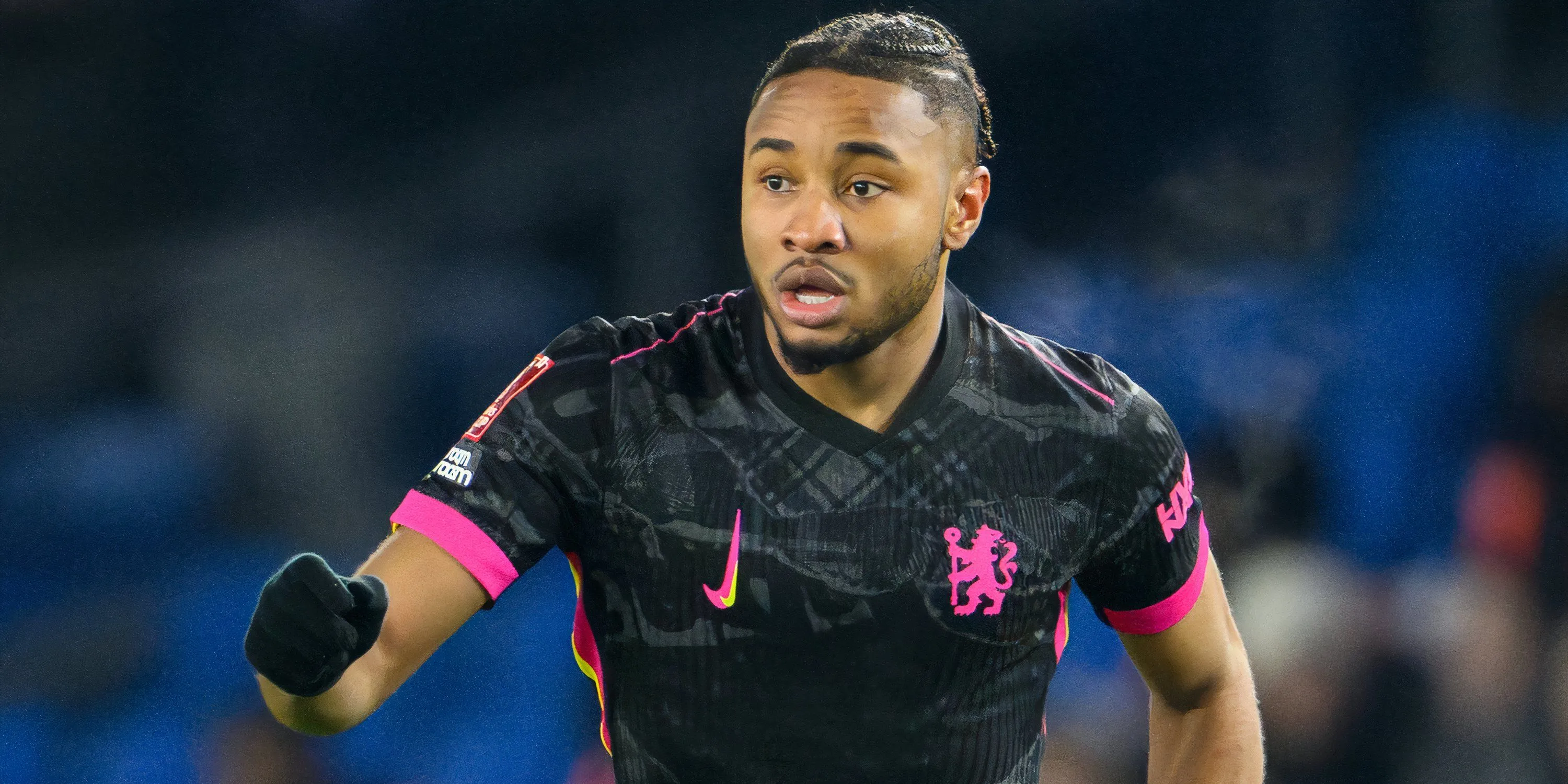Tiền đạo Christopher Nkunku của Chelsea trong một pha xử lý bóng