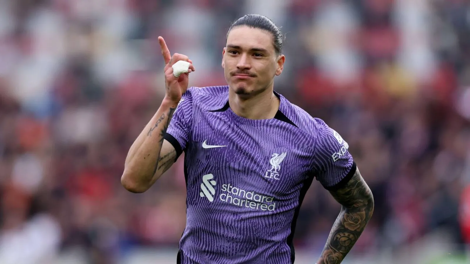Tiền đạo Darwin Nunez của Liverpool, một trong những cầu thủ có hiệu suất ghi bàn ấn tượng ở Champions League.
