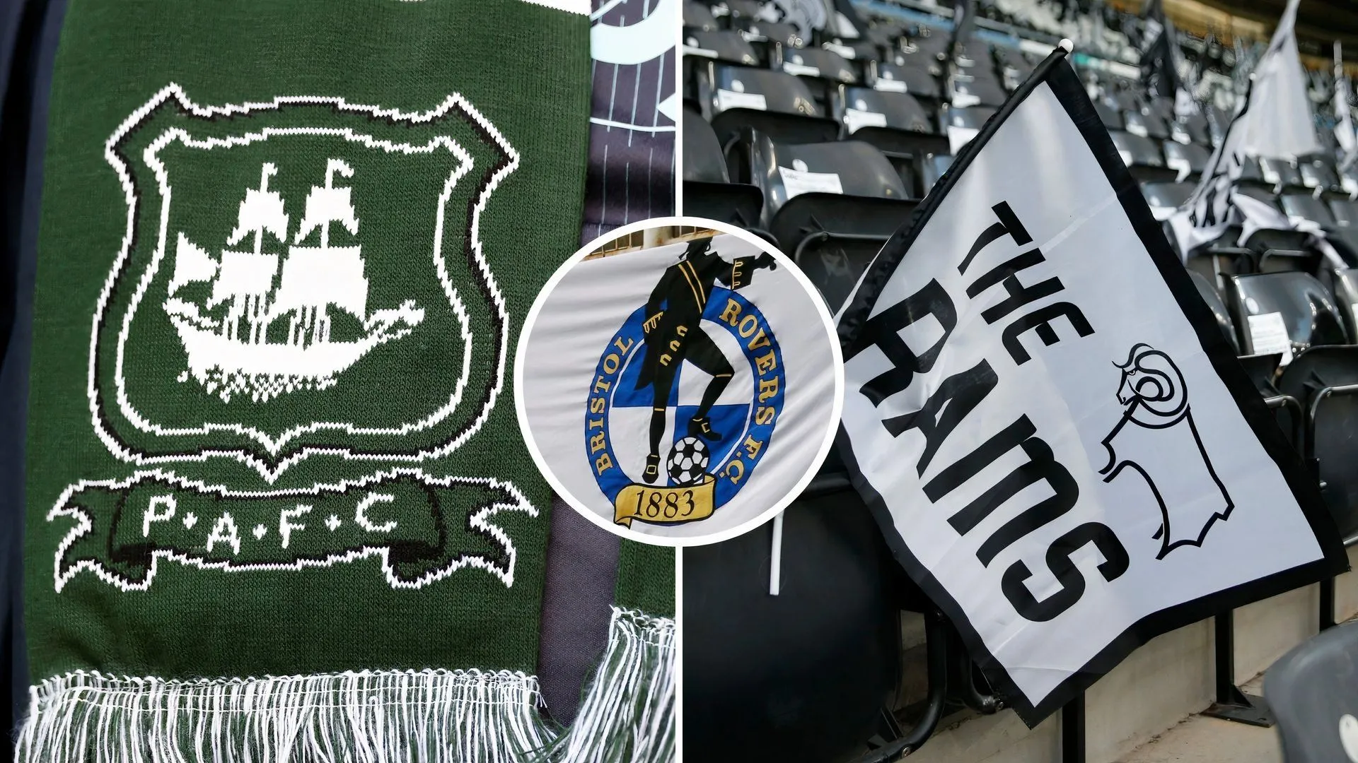 Tom Barkhuizen và Conor Washington ăn mừng bàn thắng cho Derby County
