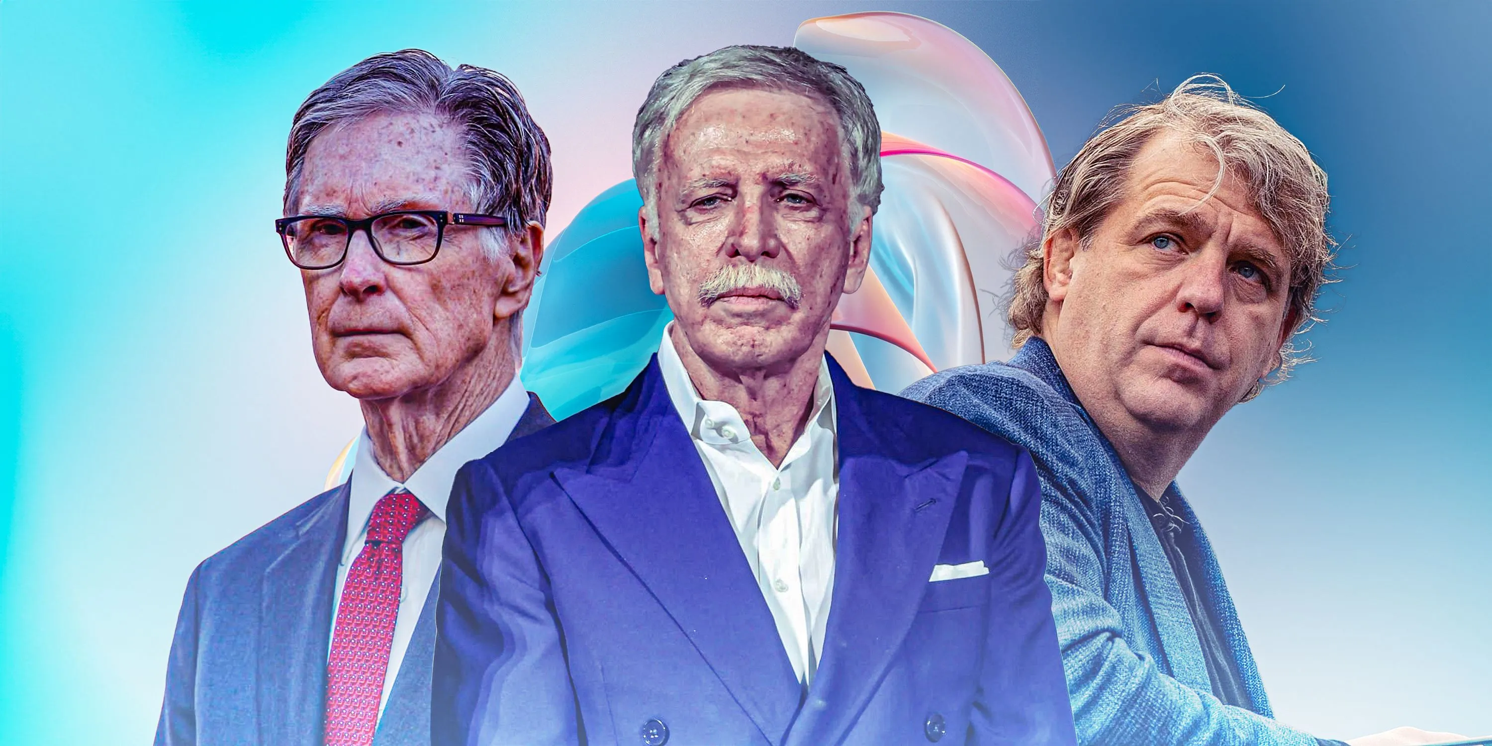 Chân dung các chủ sở hữu CLB Premier League như Todd Boehly (Chelsea), John W Henry (Liverpool) và Stan Kroenke (Arsenal)