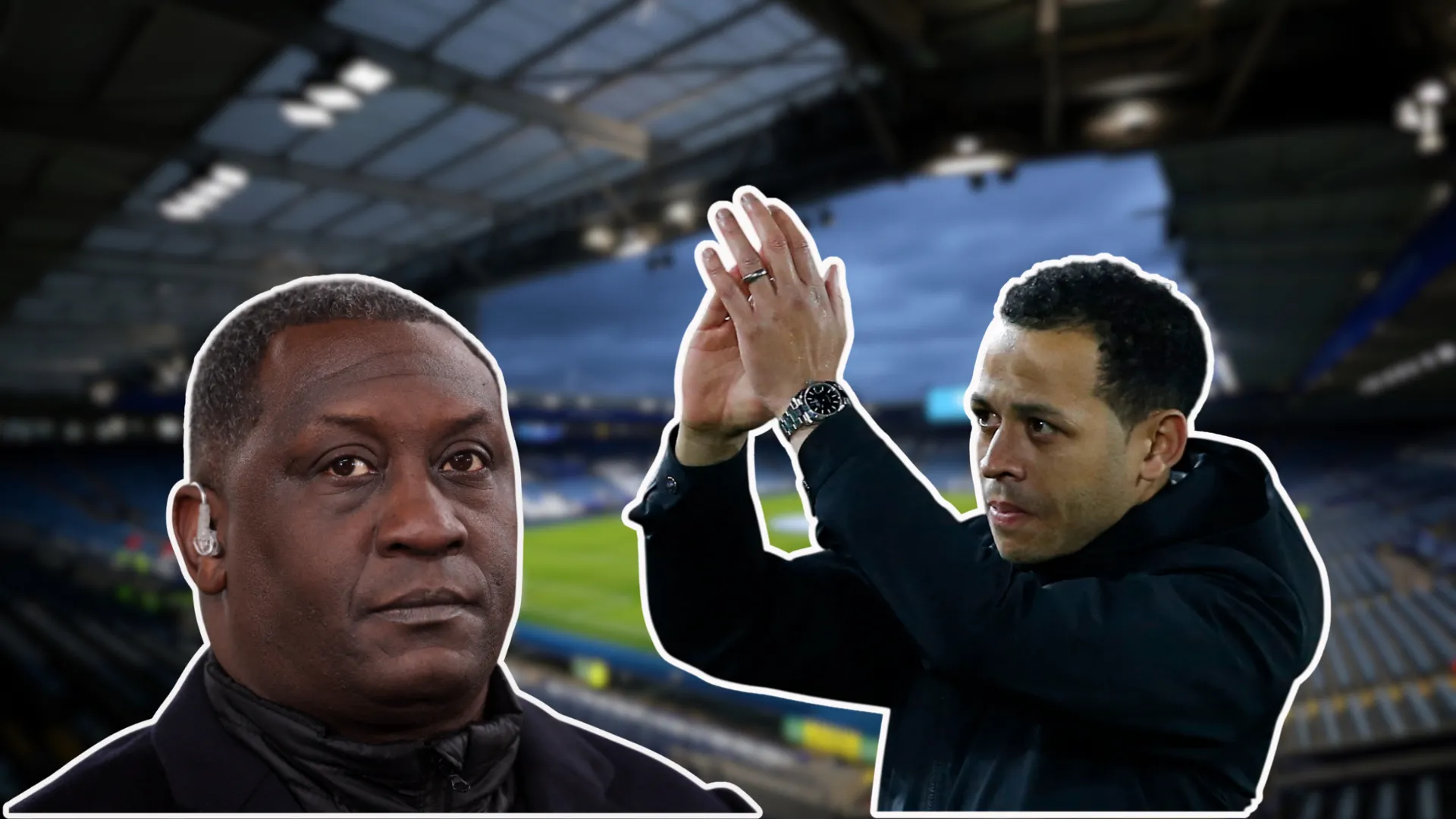 Cựu cầu thủ Emile Heskey và HLV Liam Rosenior