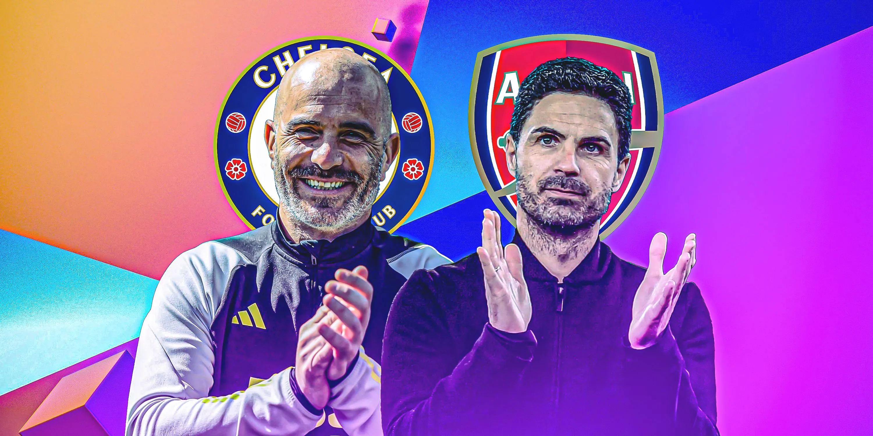HLV Mikel Arteta của Arsenal và HLV Enzo Maresca của Chelsea trong bối cảnh chuyển nhượng giữa hai CLB