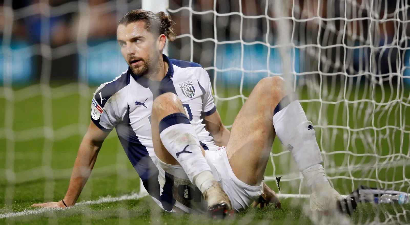 Jay Rodriguez trong màu áo West Brom trong mùa giải đầu tiên đầy thử thách tại Premier League 2017/18