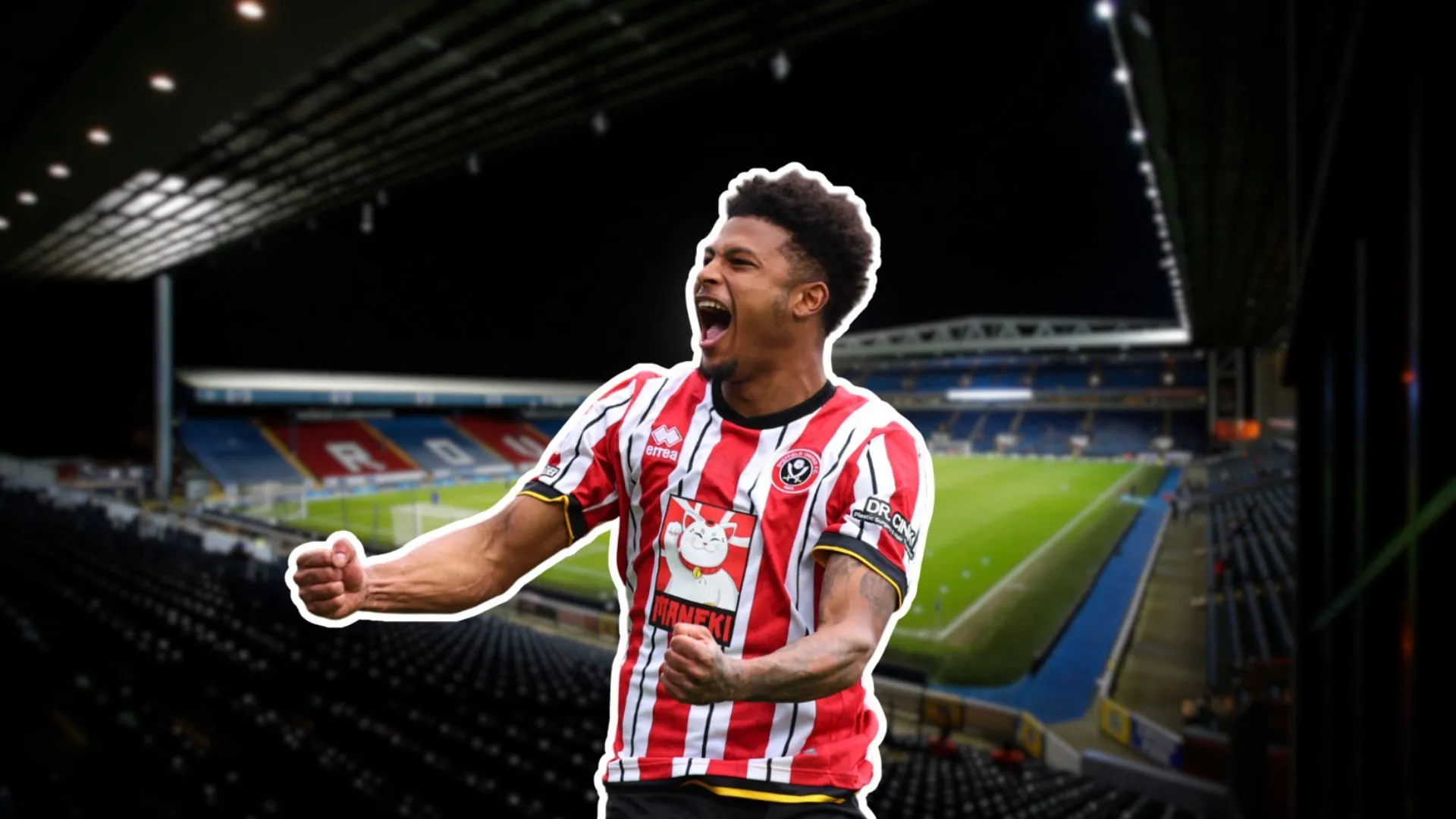 Rhian Brewster thi đấu cho Sheffield United tại Ewood Park