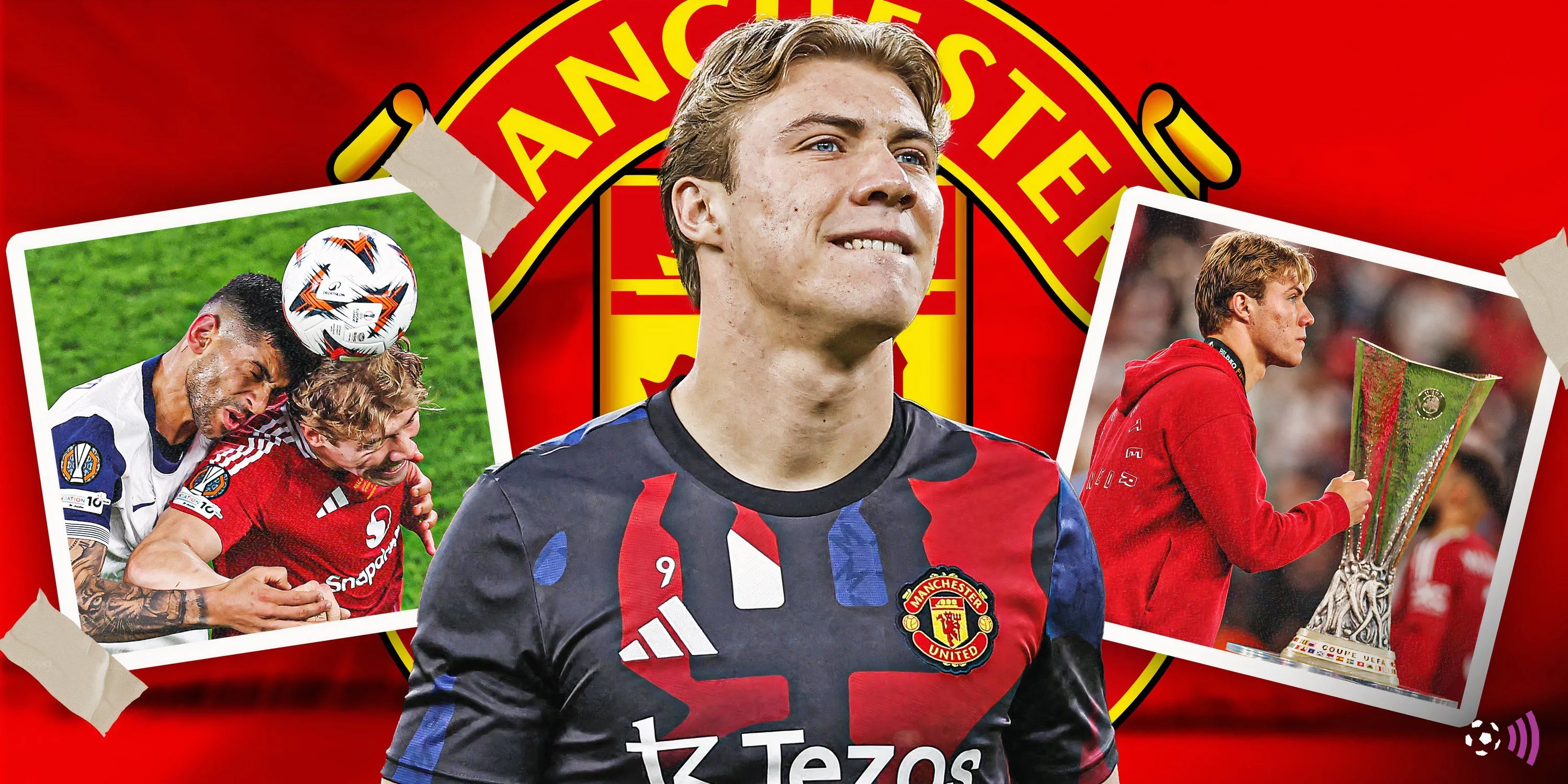 Tiền đạo Rasmus Hojlund của Manchester United thi đấu tại Premier League