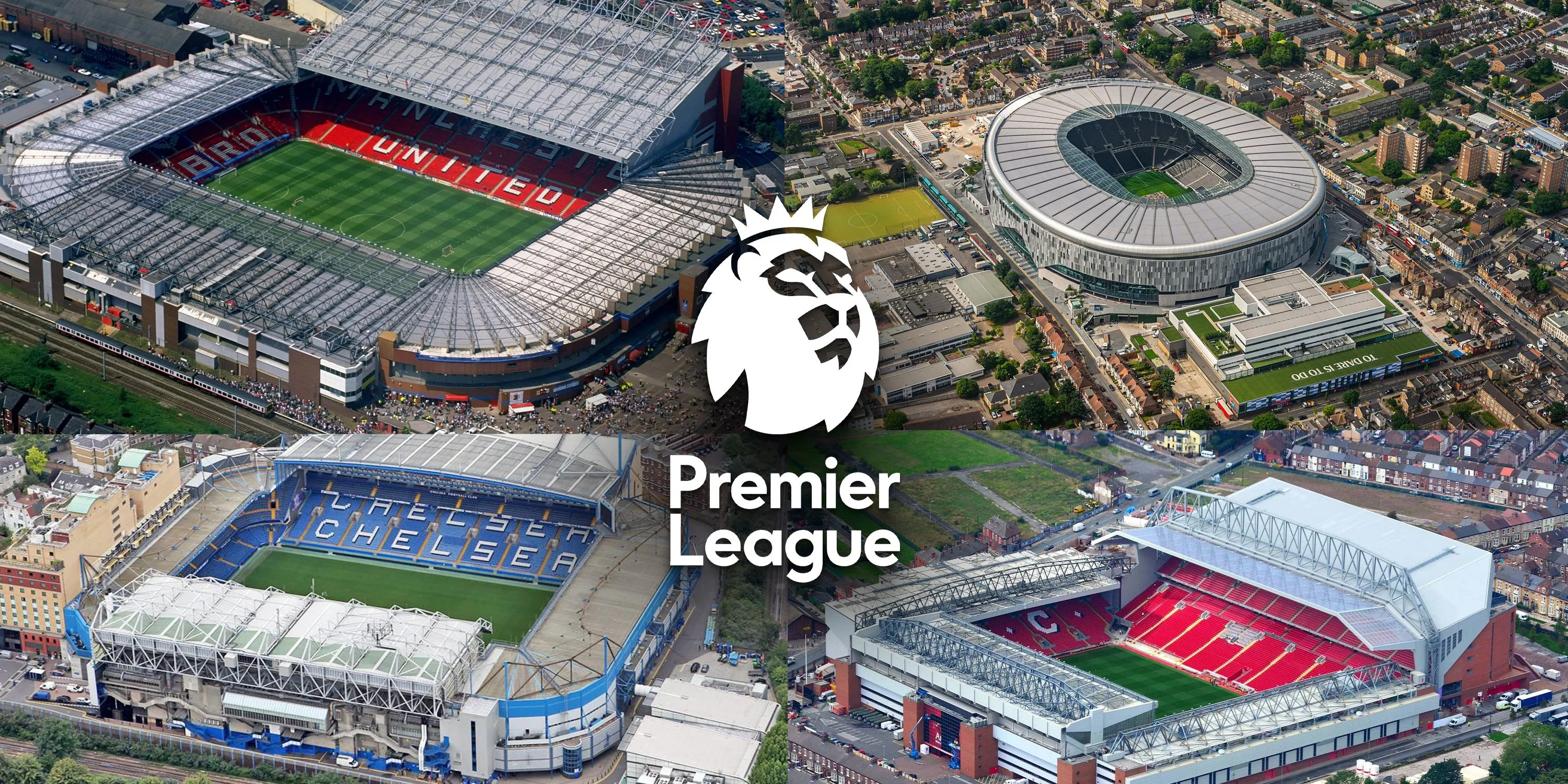 Tổng hợp các sân vận động Premier League với vẻ đẹp tráng lệ và không khí sôi động, nơi chứng kiến những trận cầu đỉnh cao của bóng đá Anh.
