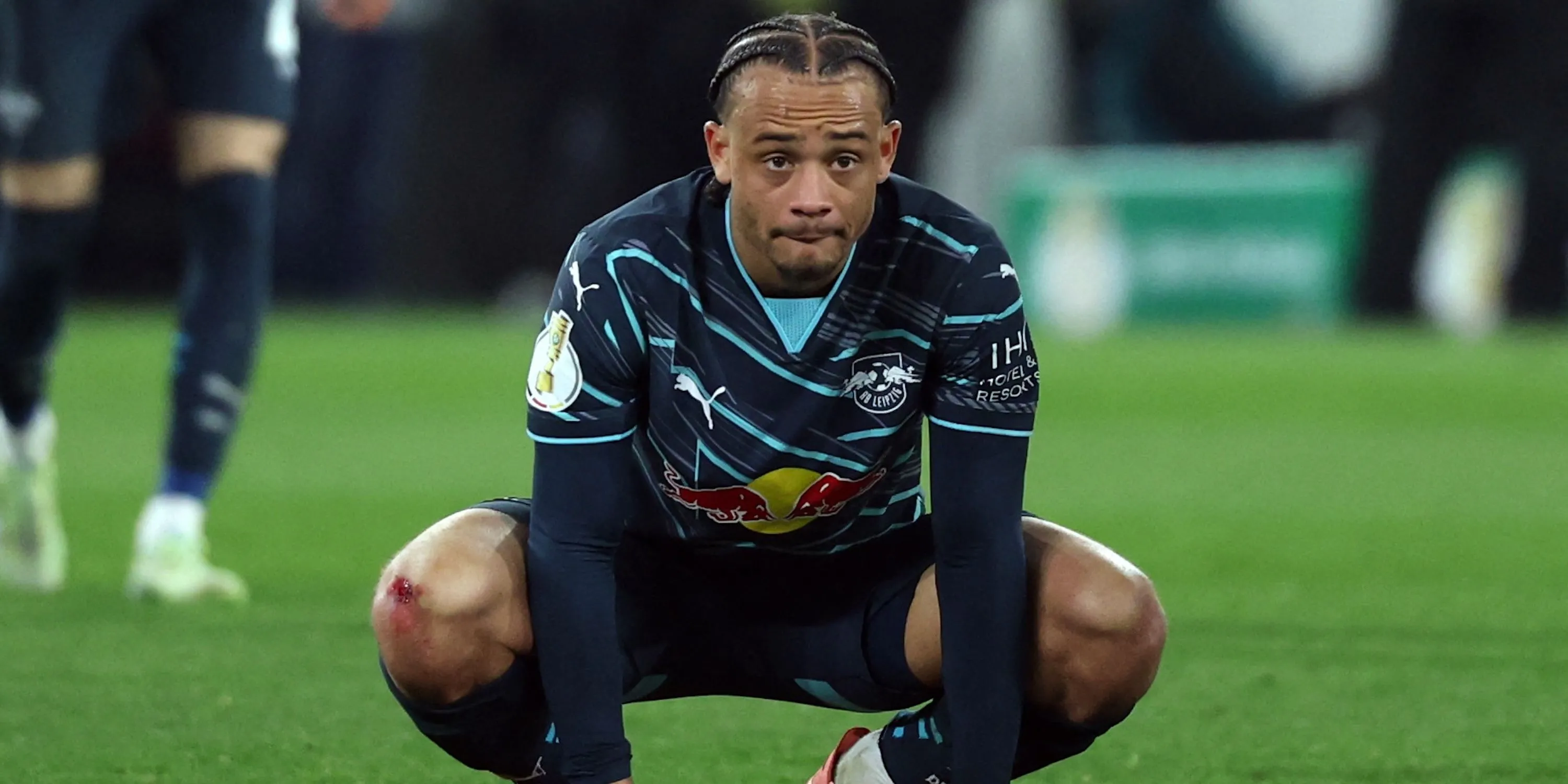 Xavi Simons trong màu áo RB Leipzig, cầu thủ đang được Chelsea tích cực đàm phán