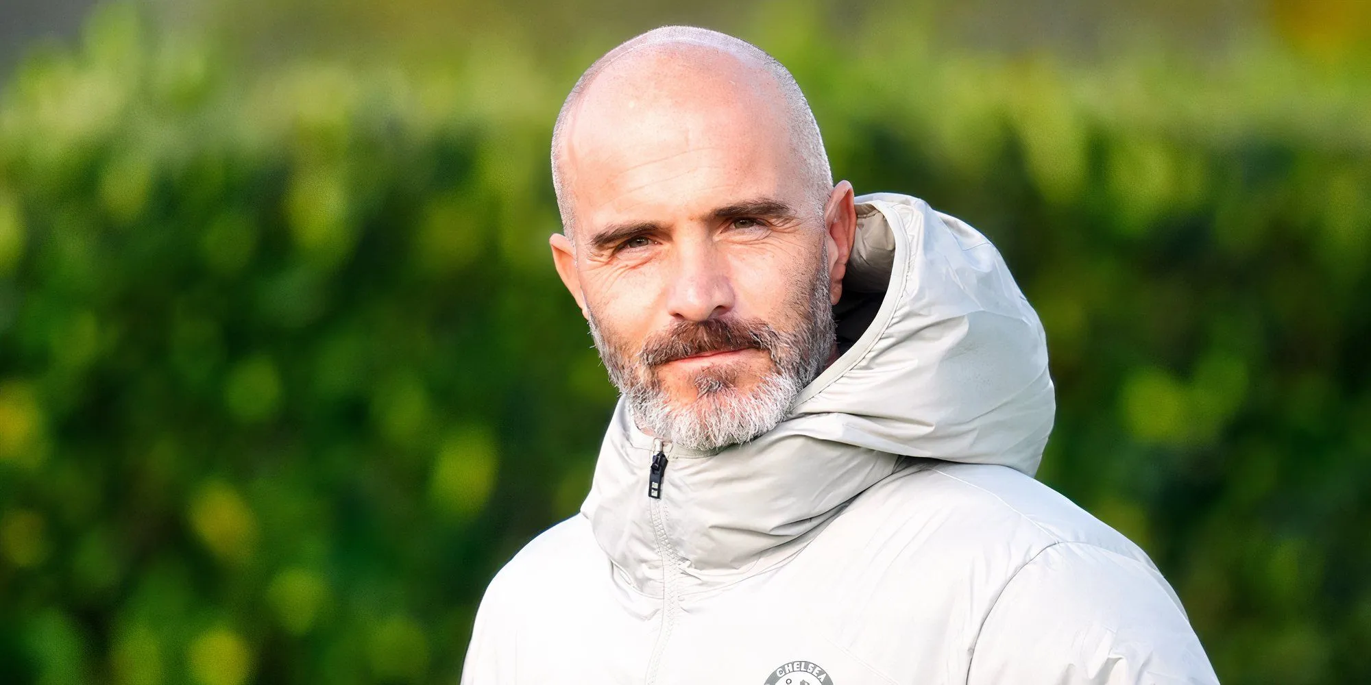 Enzo Maresca, HLV Chelsea, trong cuộc họp báo